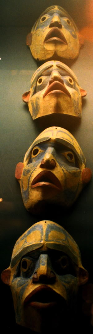 Nuxalk Four Carpenters Masks